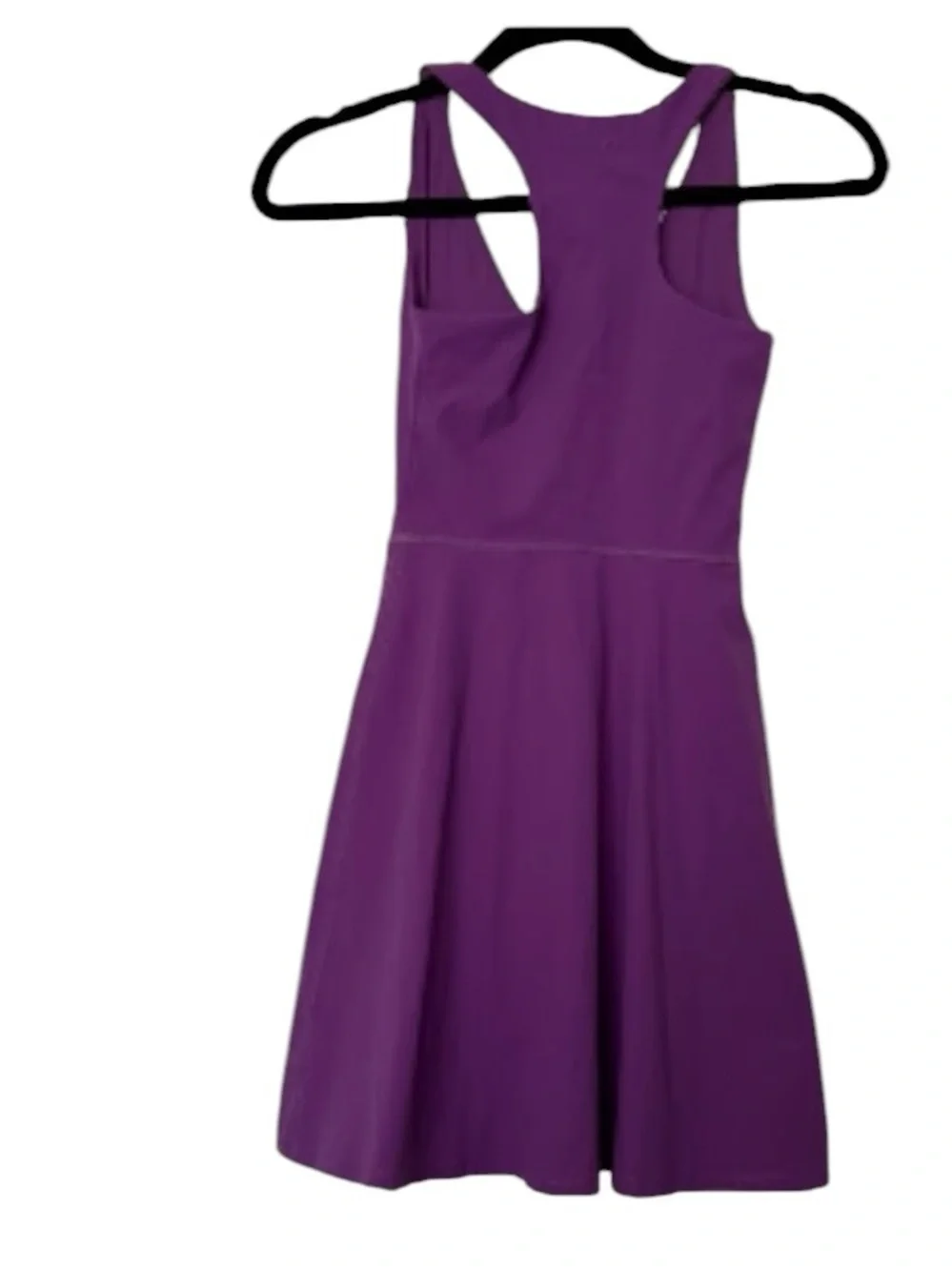 Outdoor Voices Violet V-Neck A-Line Mini Dress size small shorts attached